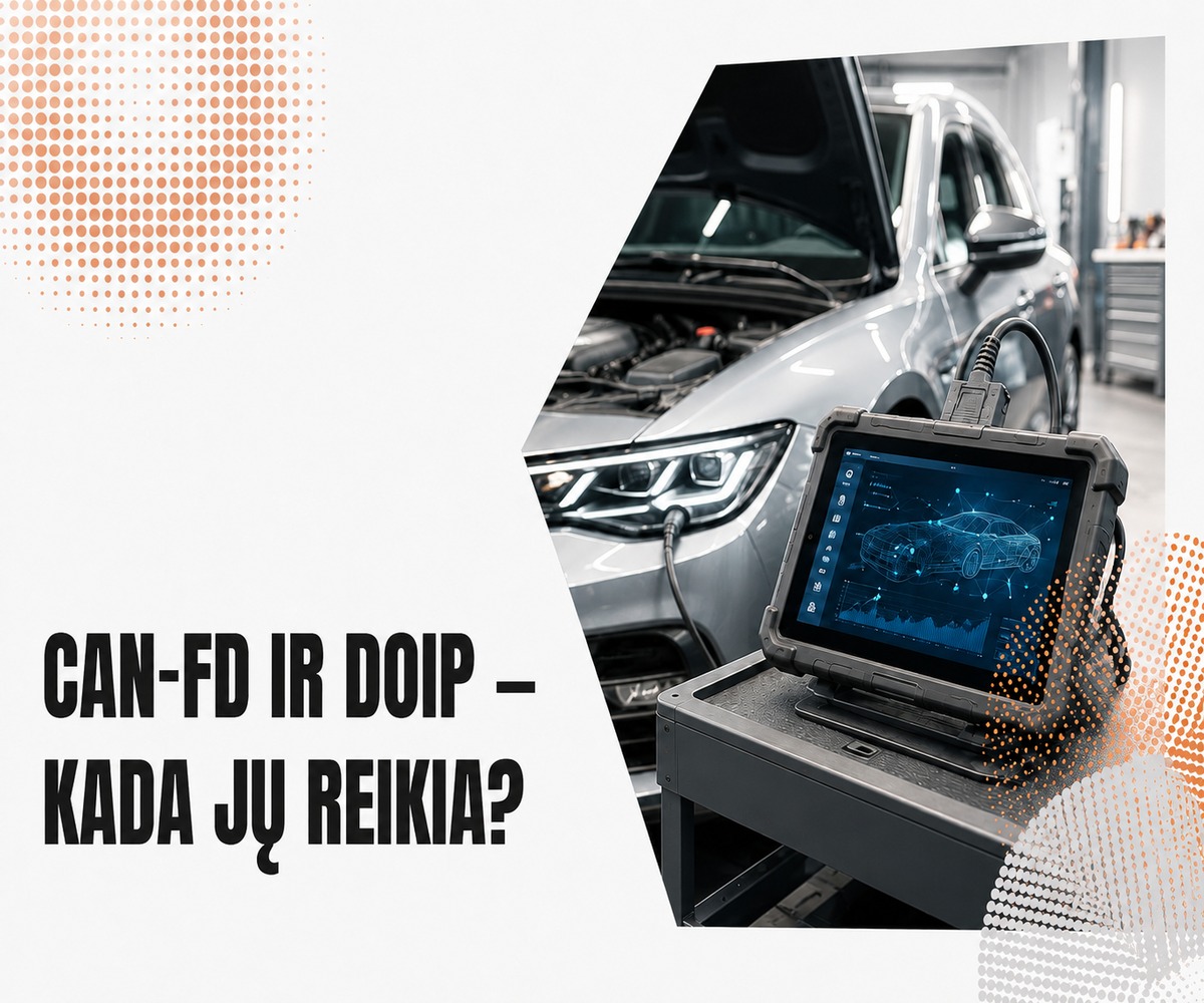 CAN-FD ir DoIP: kada jų reikia automobilių diagnostikoje?