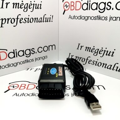 ELM327 Forscan su jungikliu FORD / MAZDA diagnostikos įranga ELM327 Forscan su jungikliu FORD / MAZDA diagnostikos įranga