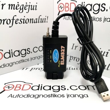 ELM327 Forscan su jungikliu FORD / MAZDA diagnostikos įranga ELM327 Forscan su jungikliu FORD / MAZDA diagnostikos įranga