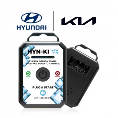 Hyundai / Kia naujo tipo ESL / ELV vairo užrakto emuliatorius su užrakto garso imitacija Hyundai / Kia naujo tipo ESL / ELV vairo užrakto emuliatorius su užrakto garso imitacija