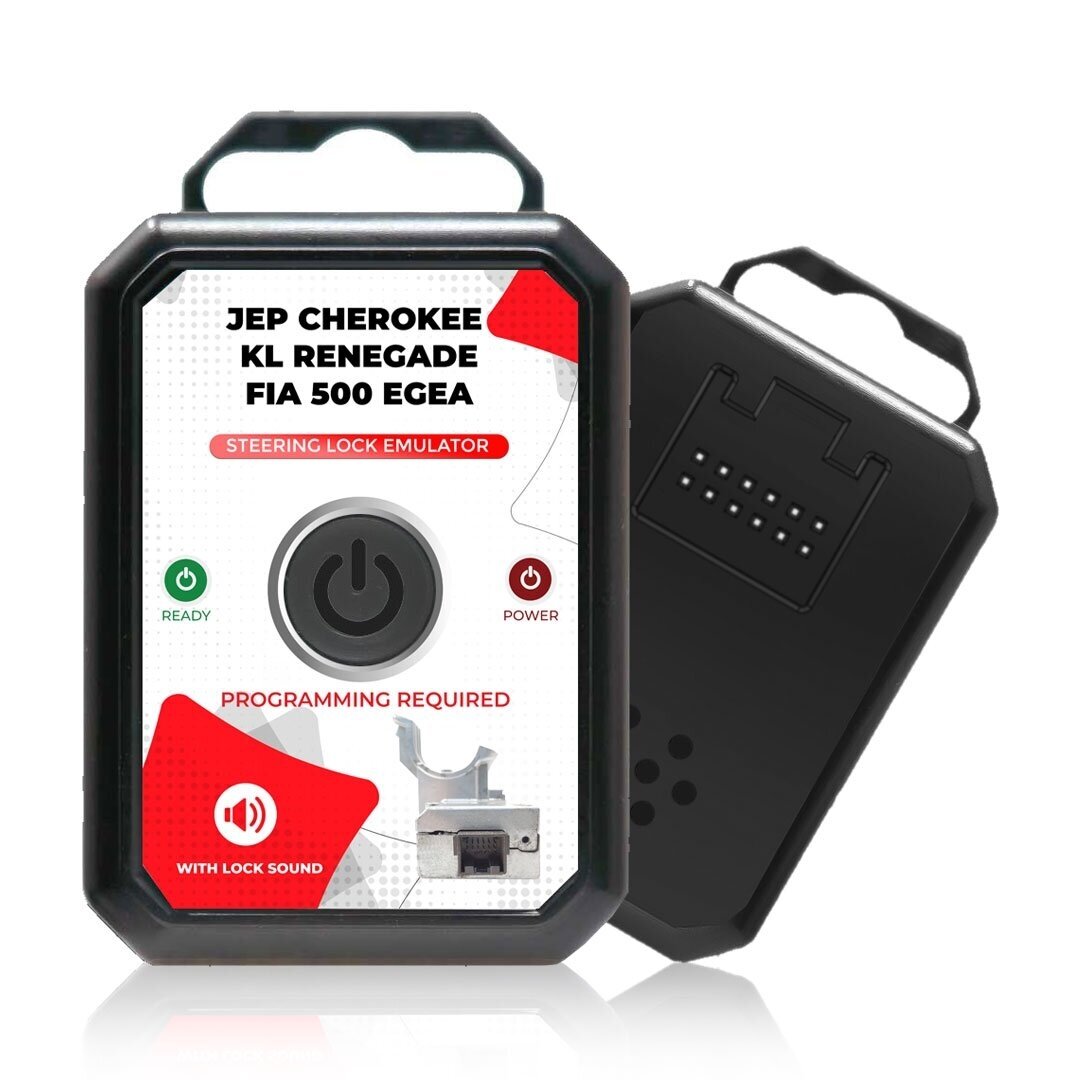 Jeep Cherokee KL / Renegade – Fiat 500 / Egea ESL / ELV Steering Lock Emulator with Lock Sound (Programming Required) Jeep Cherokee KL / Renegade – Fiat 500 / Egea ESL / ELV Steering Lock Emulator with Lock Sound (Programming Required)