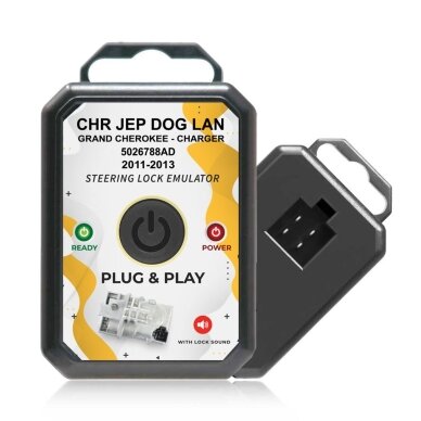 Jeep Grand Cherokee / Chrysler / Dodge (2011–2013) ESL / ELV vairo užrakto emuliatorius su garso imitacija – Plug & Play (programavimas nereikalingas) Jeep Grand Cherokee / Chrysler / Dodge (2011–2013) ESL / ELV vairo užrakto emuliatorius su garso imitacija – Plug & Play (programavimas nereikalingas)