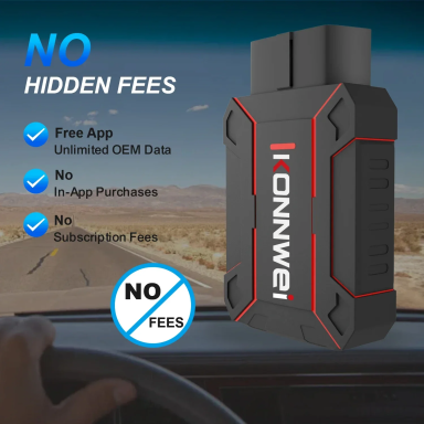 Konnwei MAXOBD Bluetooth OBD2 skeneris – visų sistemų diagnostika Konnwei MAXOBD Bluetooth OBD2 skeneris – visų sistemų diagnostika