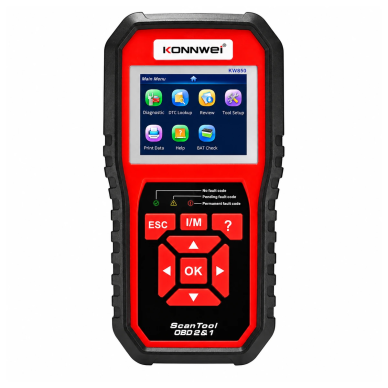 KONNWEI KW850 OBD2 automobilio diagnostikos skaitytuvas