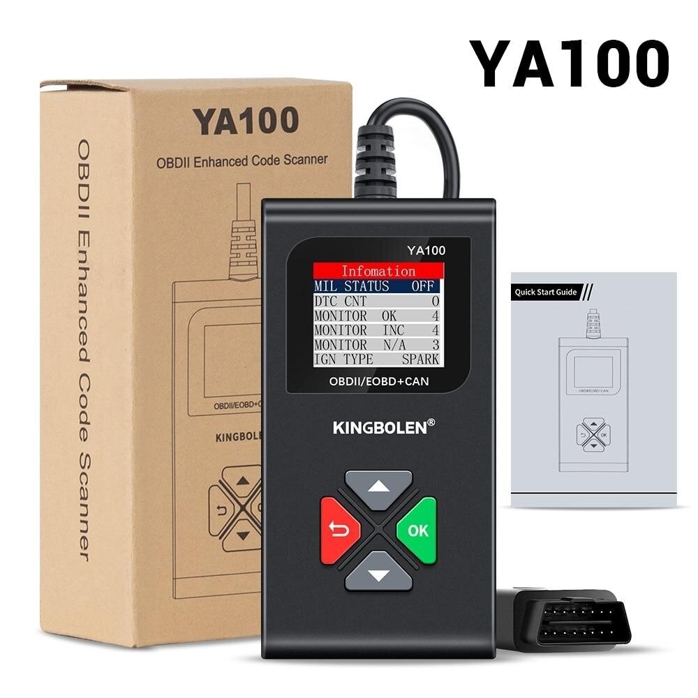OBD klaidų skaitytuvas Kingbolen YA100 OBD klaidų skaitytuvas Kingbolen YA100