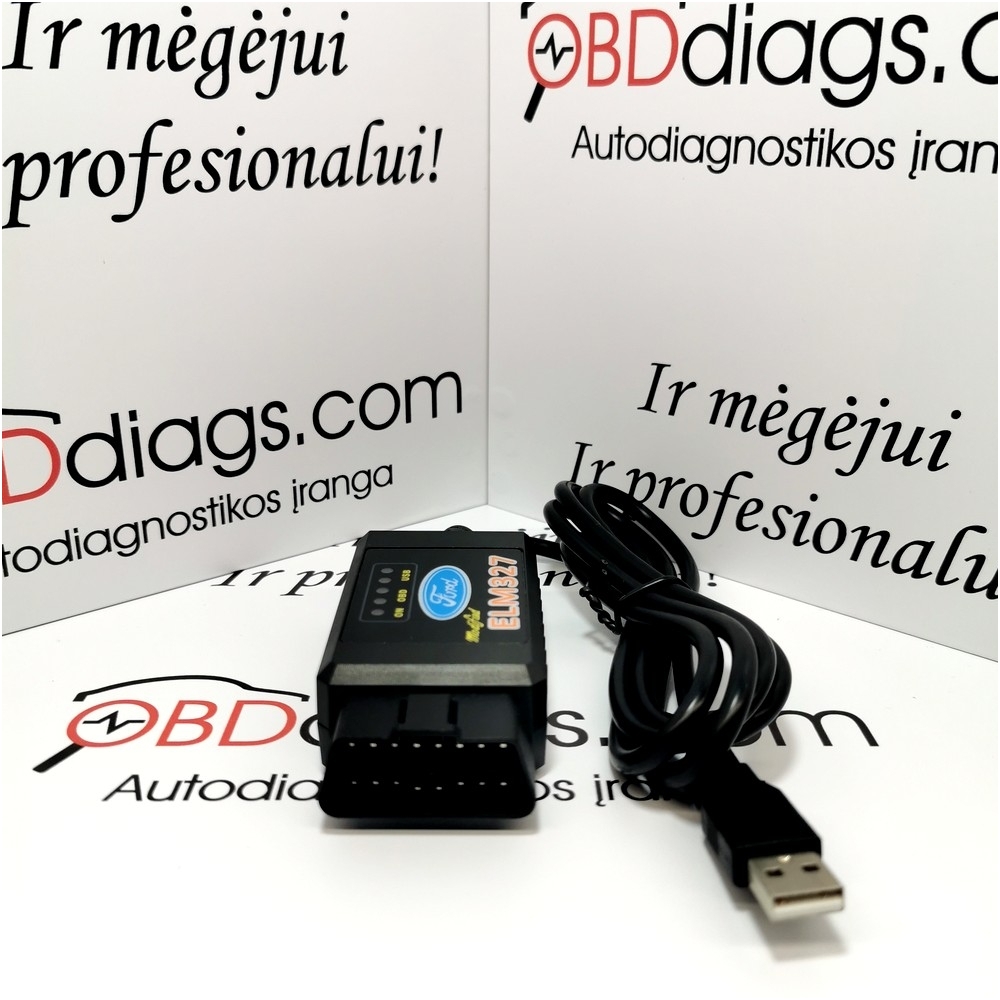 ELM327 Forscan su jungikliu FORD / MAZDA diagnostikos įranga 3 ELM327 Forscan su jungikliu FORD / MAZDA diagnostikos įranga 3