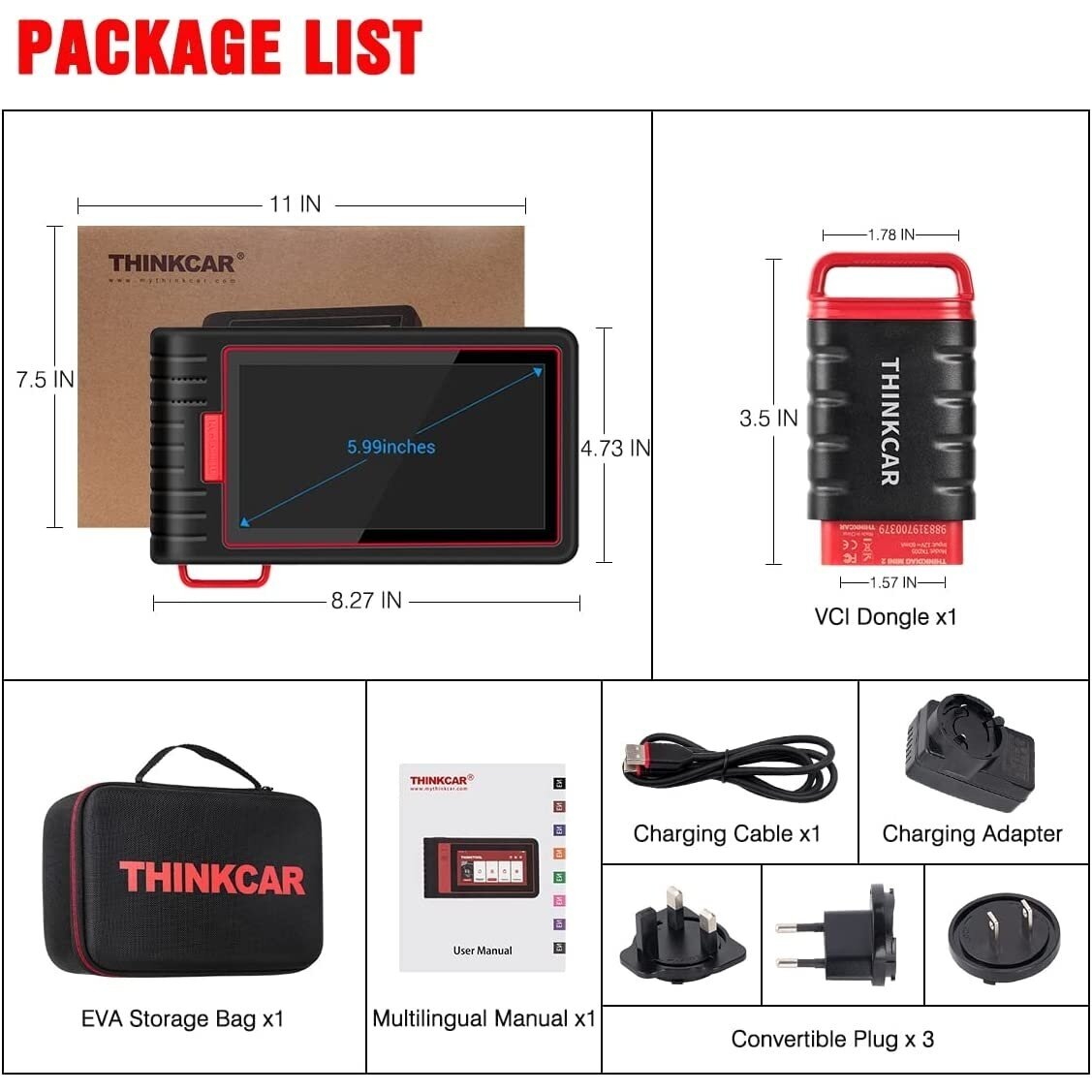 Thinkcar Thinkscan MAX 2 universali bevielė diagnostikos įranga su planšete 2 Thinkcar Thinkscan MAX 2 universali bevielė diagnostikos įranga su planšete 2