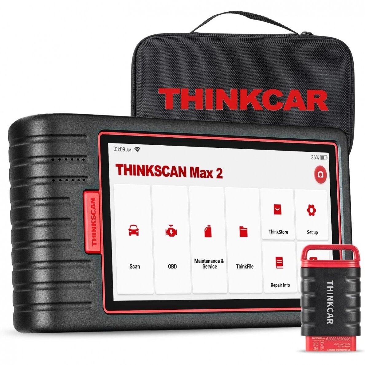 Thinkcar Thinkscan MAX 2 universali bevielė diagnostikos įranga su planšete Thinkcar Thinkscan MAX 2 universali bevielė diagnostikos įranga su planšete