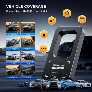 THINKCAR TKEY101 Car Key Programmer – with 6 Universal Remote Keys 4 THINKCAR TKEY101 Car Key Programmer – with 6 Universal Remote Keys 4