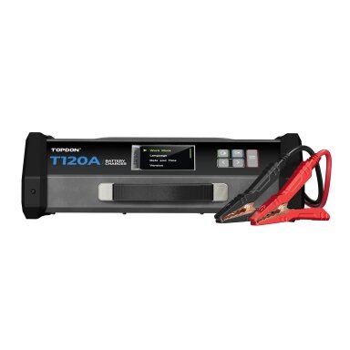 TOPDON Tornado120000 (T120A) – profesionalus išmanusis programuojamas įkroviklis ir maitinimo šaltinis 12V sistemoms