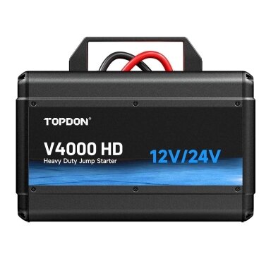 TOPDON V4000 HD – profesionalus 12 V / 24 V užvedimo įrenginys (4000 A)
