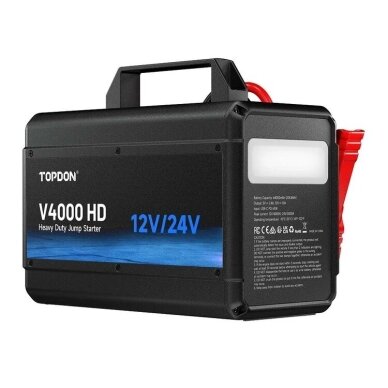 TOPDON V4000 HD – Professional 12 V / 24 V Jump Starter (4000 A) 2 TOPDON V4000 HD – Professional 12 V / 24 V Jump Starter (4000 A) 2