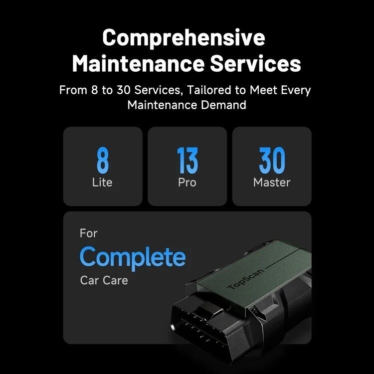 TOPDON TopScan Master – profesionali Bluetooth diagnostikos įranga Android / iOS 1 TOPDON TopScan Master – profesionali Bluetooth diagnostikos įranga Android / iOS 1