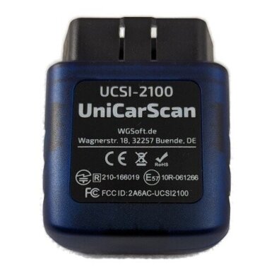 UniCarScan UCSI-2100 Bluetooth OBD2 Diagnostic Adapter UniCarScan UCSI-2100 Bluetooth OBD2 Diagnostic Adapter