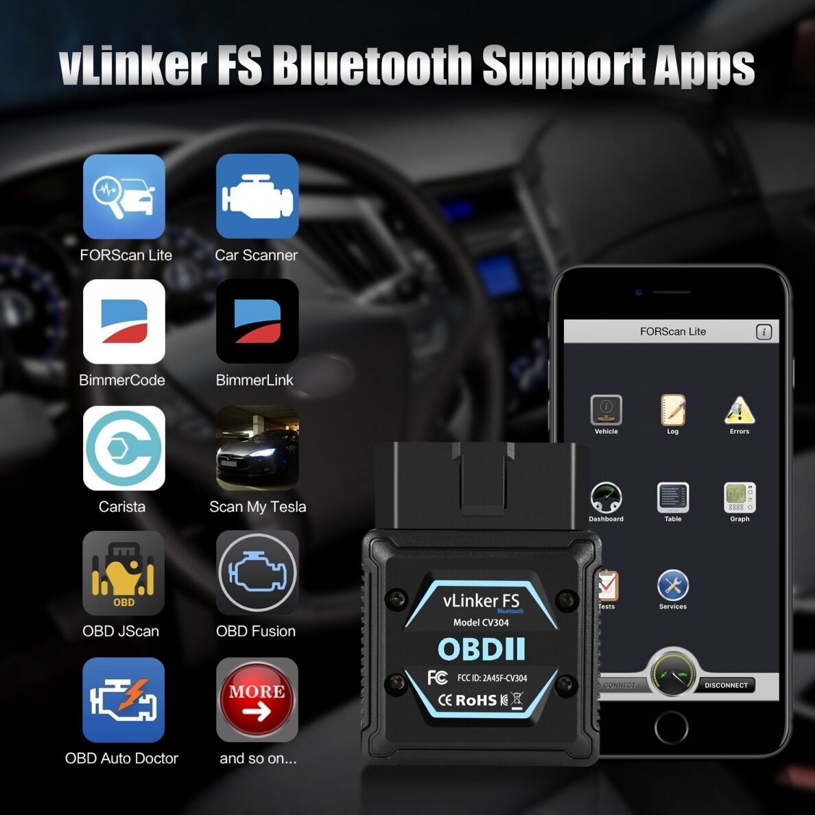 Vgate vLinker FS Bluetooth 2
